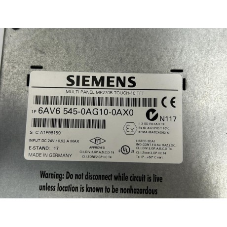 SIEMENS 6AV6 545-0AG10-0AX0